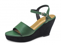 Women Sandals High Heel HSC-93 Green Nappa